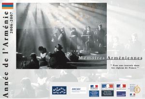 L’Année de l’Arménie en France : Mémoires arméniennes – Installation audiovisuelle, films et débats du 18 octobre au 23 novembre 2006