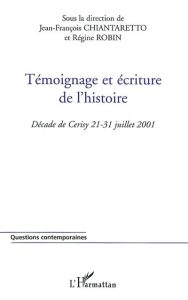témoignage et écriture de l'histoire-electre