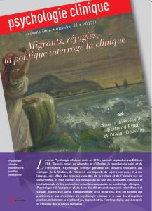 Séminaire de l’Association Française des Anthropologues (FMSH) autour du n° 43 de la revue Psychologie Clinique (éd. EDP/EDK) « migrants, réfugiés, la politique interroge la clinique»